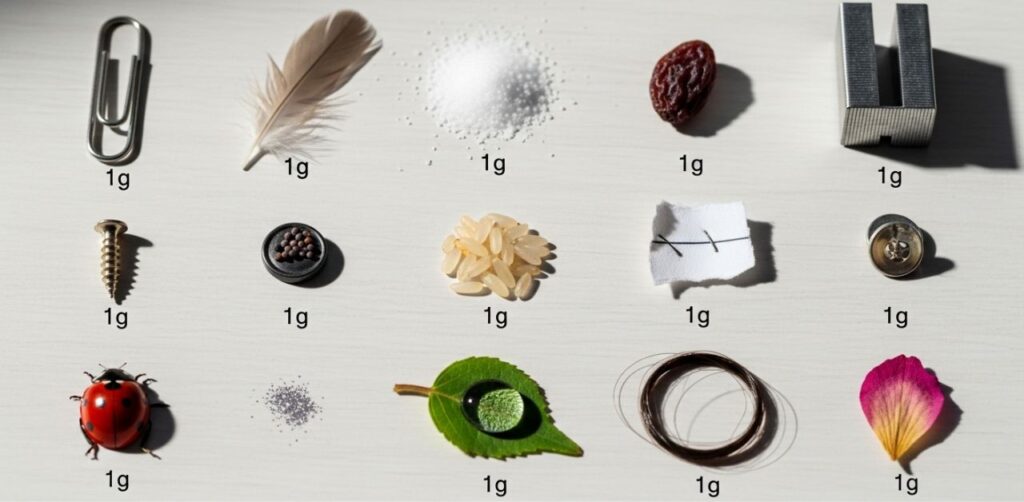 15 Common Things That Weigh 1 Gram
