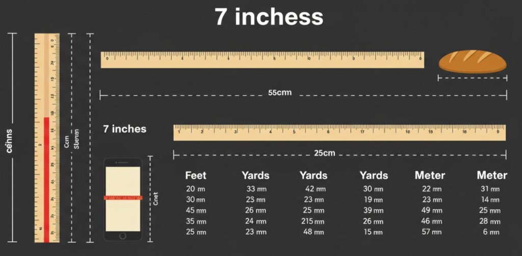 Comparing 7 Inches to Other Measurements