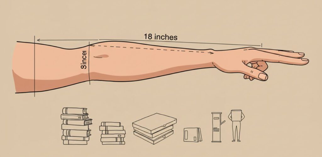 How to Visualize 18 Inches Without a Ruler