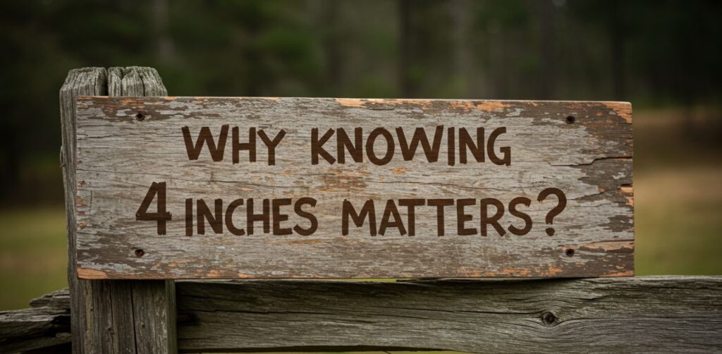 Why Knowing 4 Inches Matters
